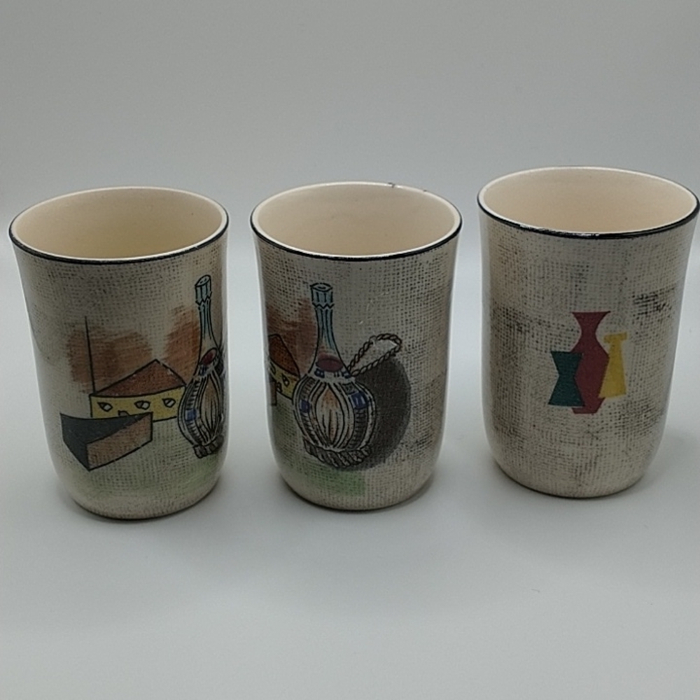 Vintage Royal Sealy Capri Cups Made in Japan Set of 3